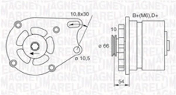 Magneti marelli 063730013010 Alternator 063730013010