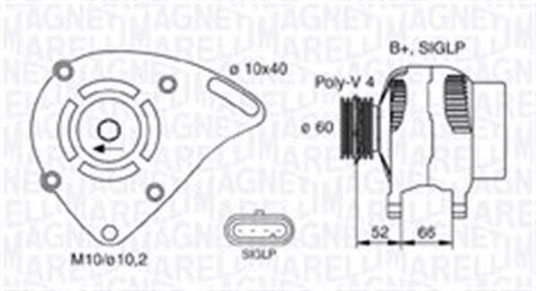 Magneti marelli 063730022010 Alternator 063730022010