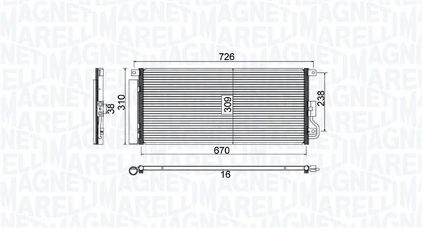 Magneti marelli 350203807000 Cooler Module 350203807000