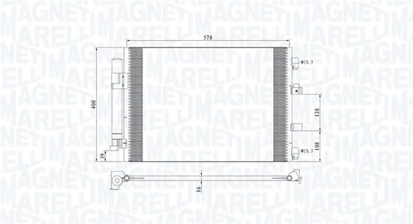 Magneti marelli 350203773000 Cooler Module 350203773000