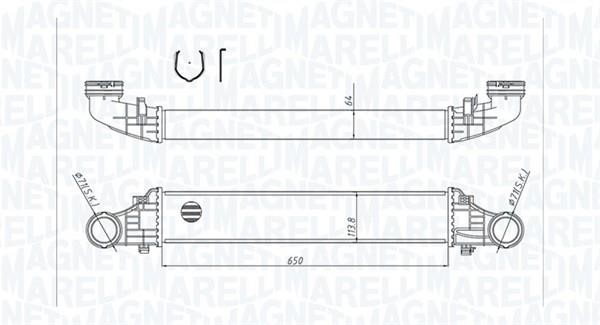 351319204180 Magneti marelli Intercooler, charger