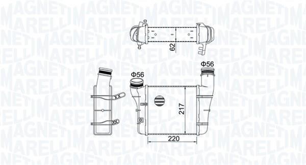 351319204580 Magneti marelli Intercooler, charger