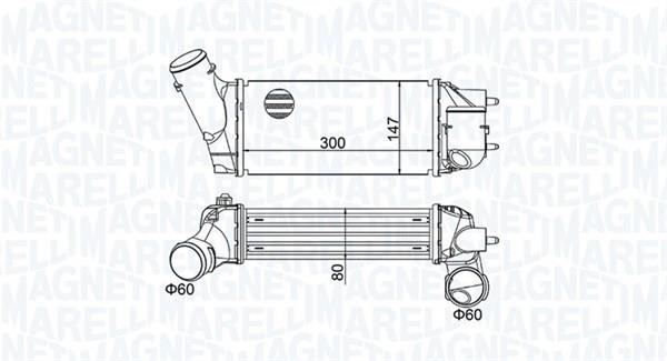 Magneti marelli 351319204680 Intercooler, charger 351319204680