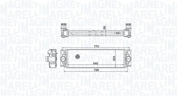 Magneti marelli 351319205050 Intercooler, charger 351319205050