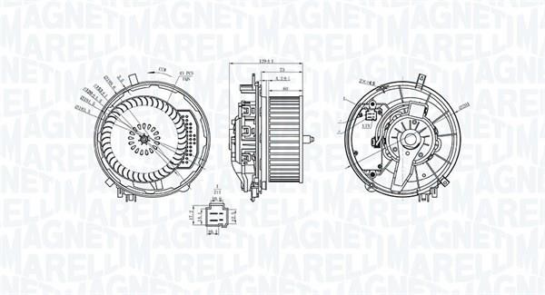 Magneti marelli 069412245010 Fan assy - heater motor 069412245010