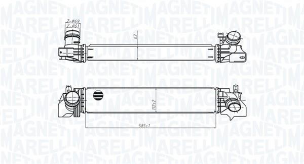 Turbocharger intercooler Mini: 351319205540 Magneti marelli Intercooler, charger