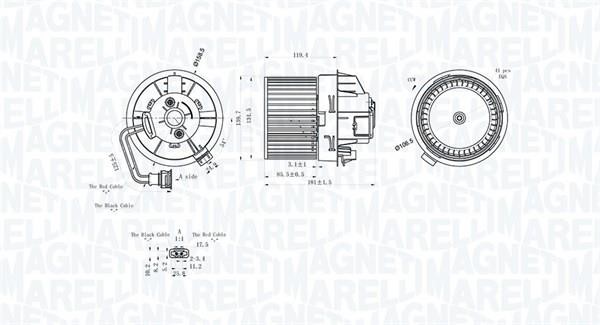 Magneti marelli 069412298010 Fan assy - heater motor 069412298010