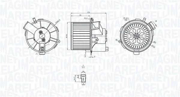 Magneti marelli 069412200010 Fan assy - heater motor 069412200010