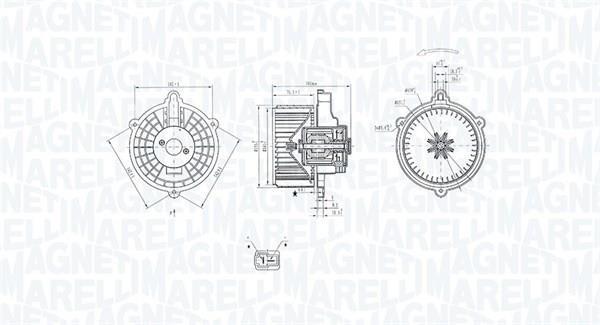 Magneti marelli 069412352010 Fan assy - heater motor 069412352010