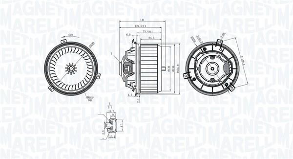 Magneti marelli 069412363010 Fan assy - heater motor 069412363010