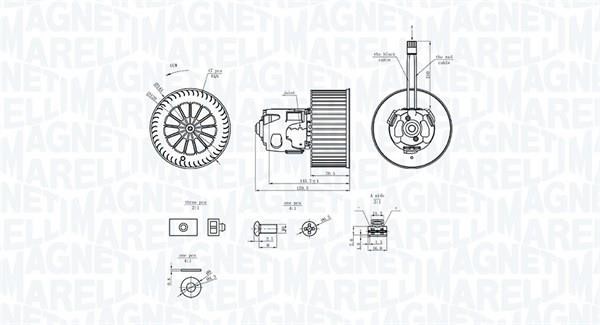 Magneti marelli 069412365010 Fan assy - heater motor 069412365010