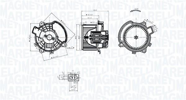 Magneti marelli 069412375010 Fan assy - heater motor 069412375010