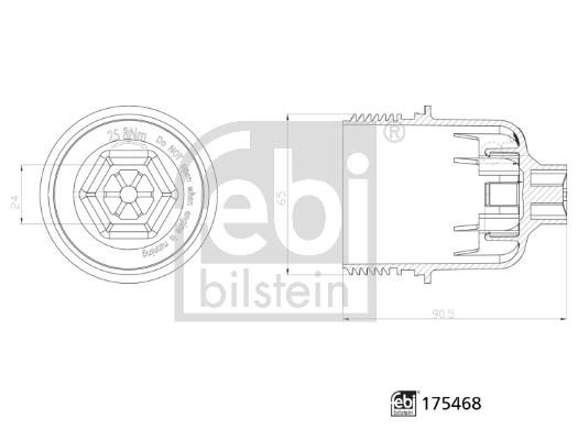 febi Oil filter cover – price 52 PLN