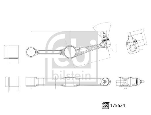 febi 175624 Track Control Arm 175624