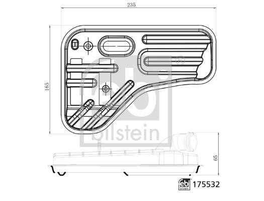 febi 175532 Automatic transmission filter 175532