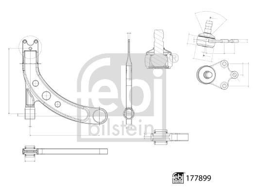 febi 177899 Track Control Arm 177899