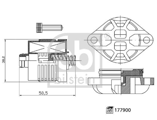 Hydraulic filter febi 177900