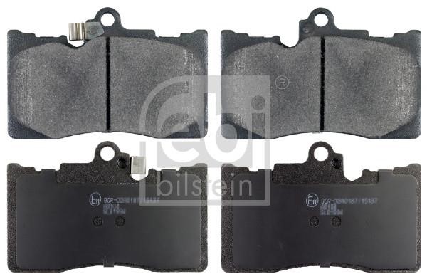Disc brake pad set Toyota Mark X: 170668 febi Front disc brake pads, set