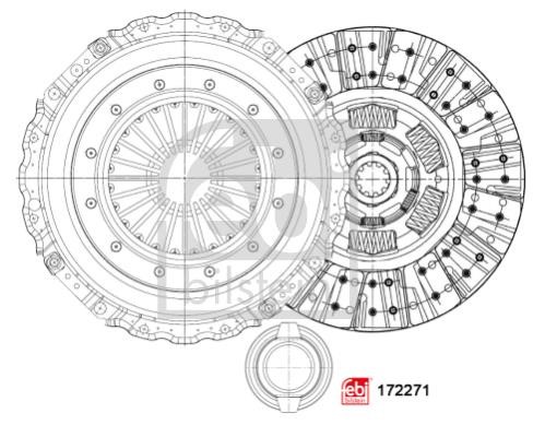 172271 febi Clutch Kit