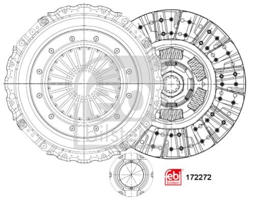 172272 febi Clutch Kit