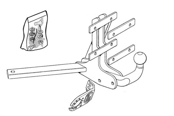 Brink 377300 Trailer hitch 377300