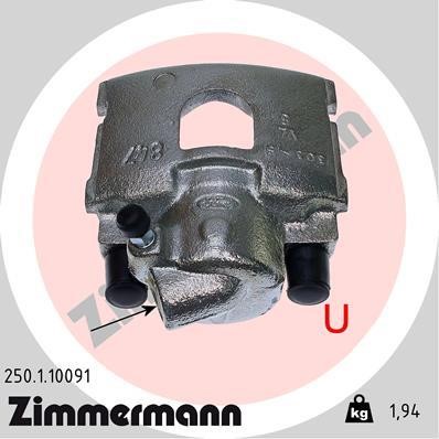 Otto Zimmermann 250110091 Brake caliper 250110091