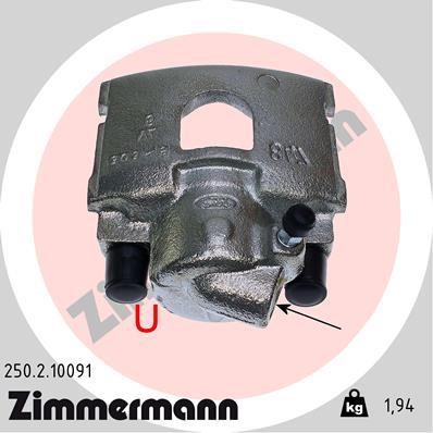 Otto Zimmermann 250210091 Brake caliper 250210091