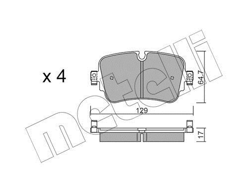 Metelli 22-1130-0 Brake Pad Set, disc brake 2211300