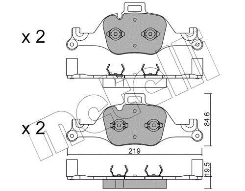 Metelli 22-1145-0 Brake Pad Set, disc brake 2211450