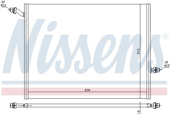 Nissens Engine cooling radiator – price 816 PLN