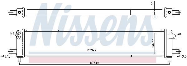 Nissens Engine cooling radiator – price 571 PLN