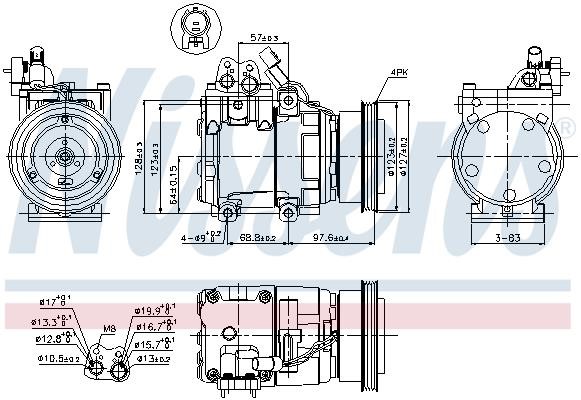 Nissens Compressor – price 1046 PLN