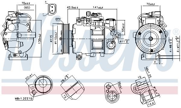 Compressor Nissens 89513