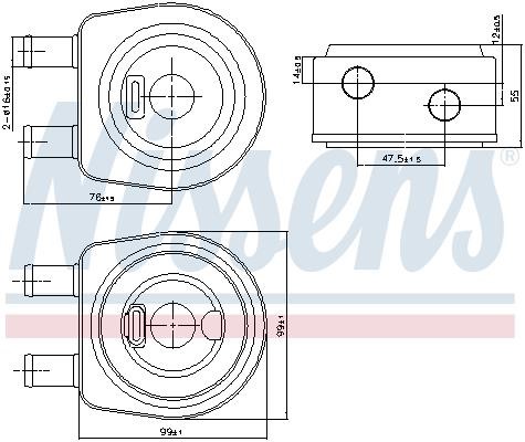 Nissens Oil cooler – price [object Object] PLN