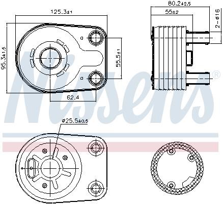 Nissens Oil cooler – price [object Object] PLN