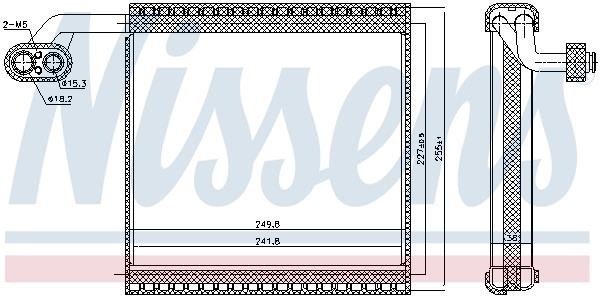 Nissens Air conditioner evaporator – price 382 PLN