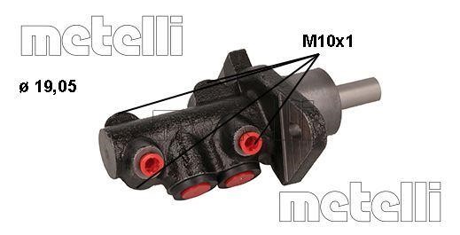 Metelli 05-1139 Brake Master Cylinder 051139