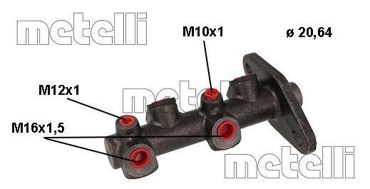 Metelli 05-1140 Brake Master Cylinder 051140