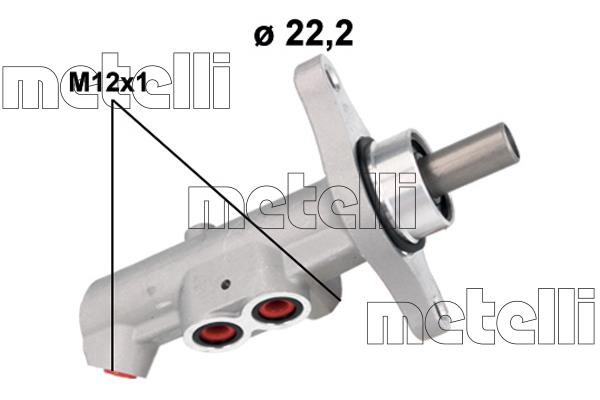 Metelli 05-1177 Brake Master Cylinder 051177