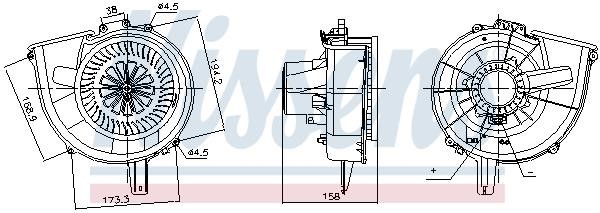Nissens Interior Blower – price 303 PLN
