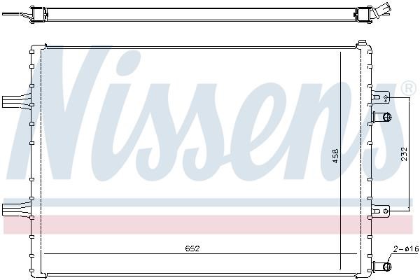 Nissens Radiator, engine cooling – price 2220 PLN