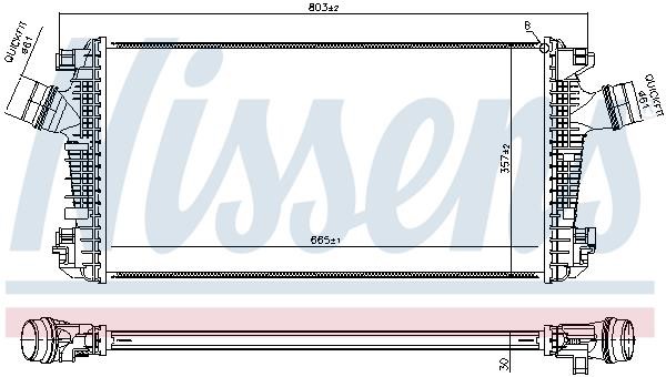 Nissens Intercooler, charger – price [object Object] PLN