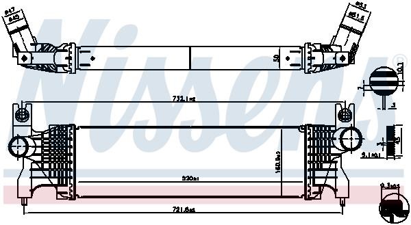 Nissens Intercooler, charger – price [object Object] PLN