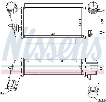 Nissens Intercooler, charger – price 377 PLN