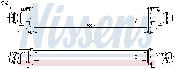 Nissens Intercooler, charger – price [object Object] PLN