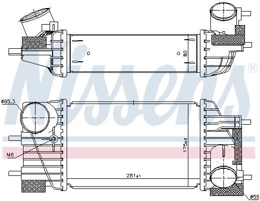 Nissens Intercooler, charger – price 587 PLN