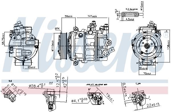Nissens 890754 Compressor, air conditioning 890754 890754 Nissens Compressor, air conditioning