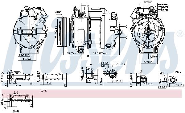 Compressor Nissens 890759