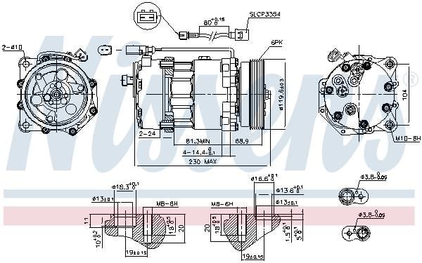 Compressor, air conditioning Nissens 890761