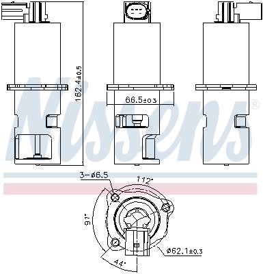 EGR Valve Nissens 98163